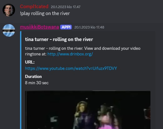 Describing image of the bot interaction